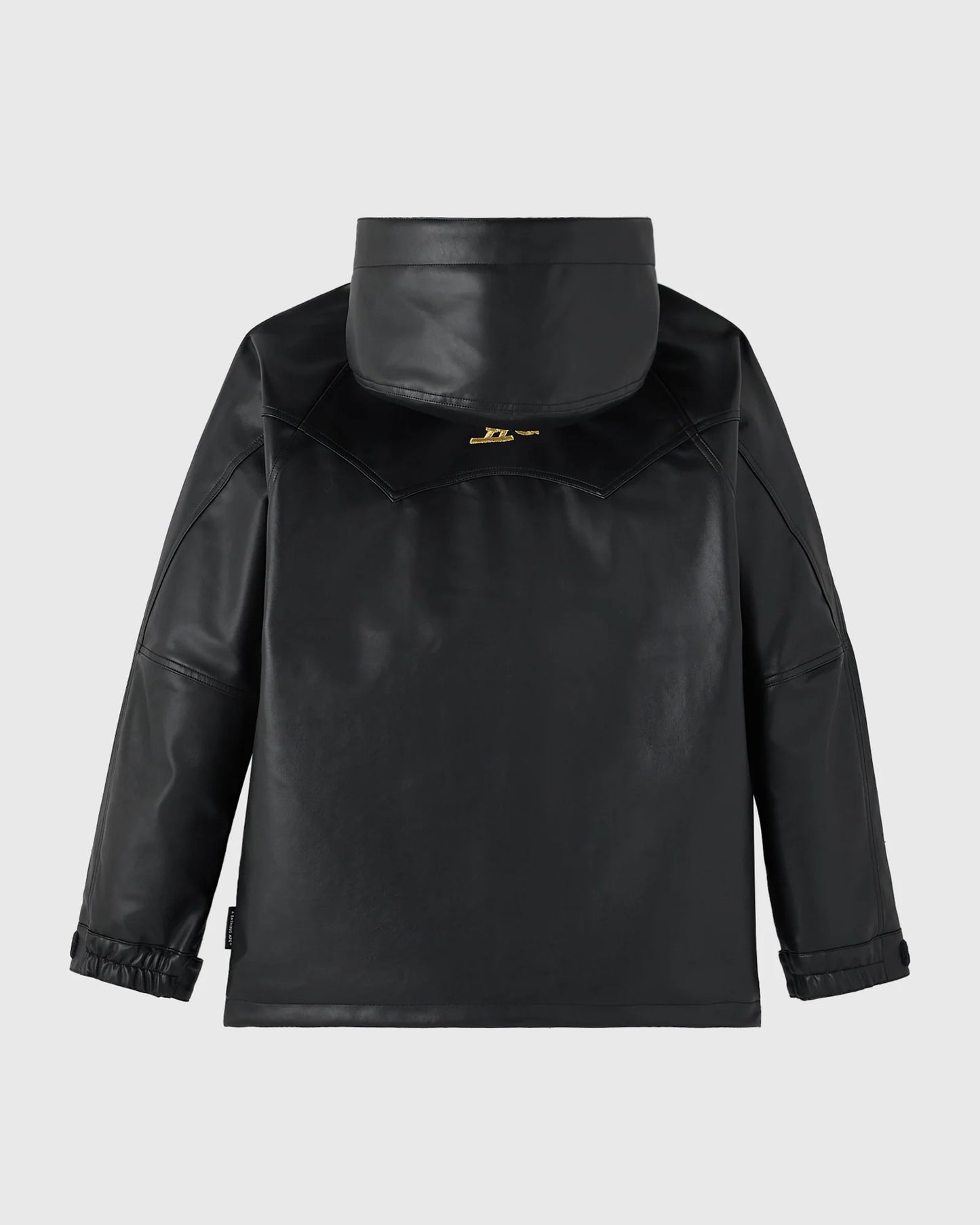 BAPE Faux Leather Snowboard Jacket Black