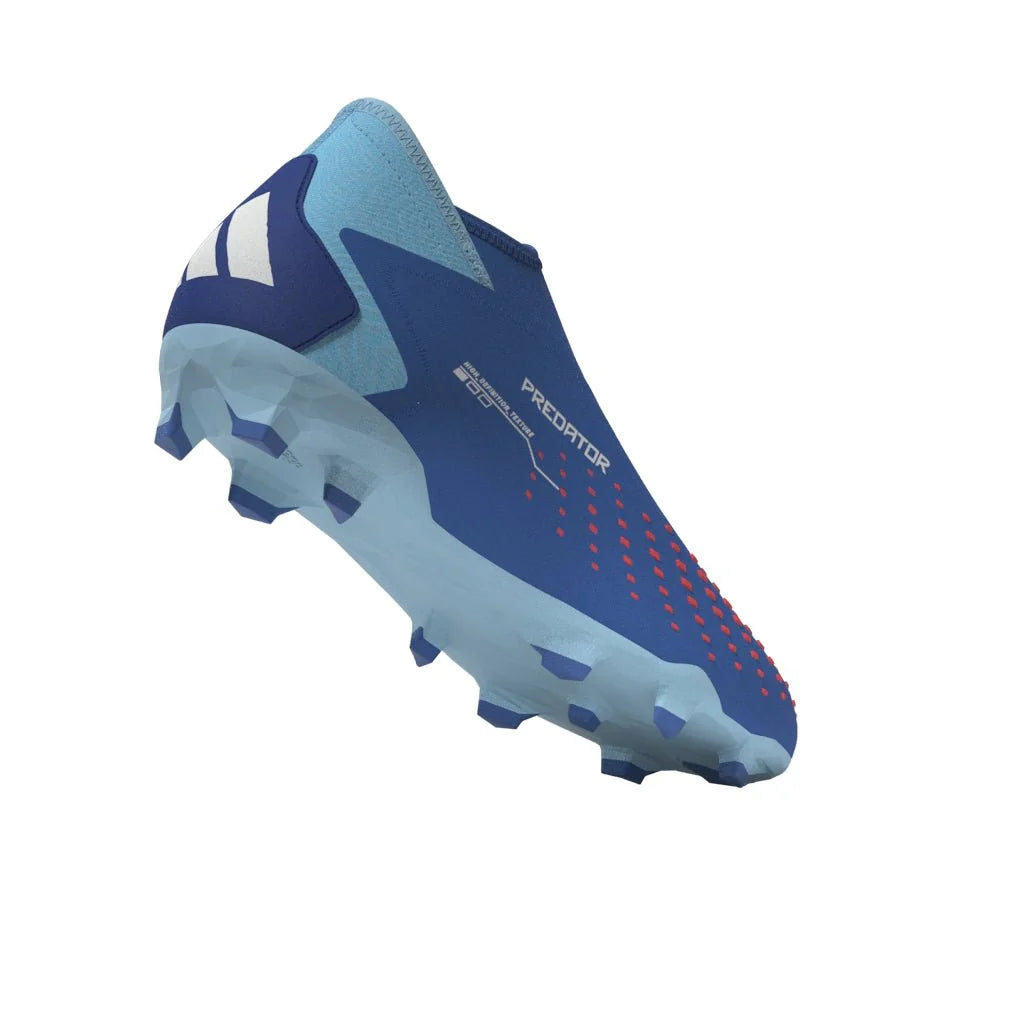 adidas Predator Accuracy3 Laceless FG Firm Ground Soccer Cleats Bright Royal Cloud White Bliss Blue