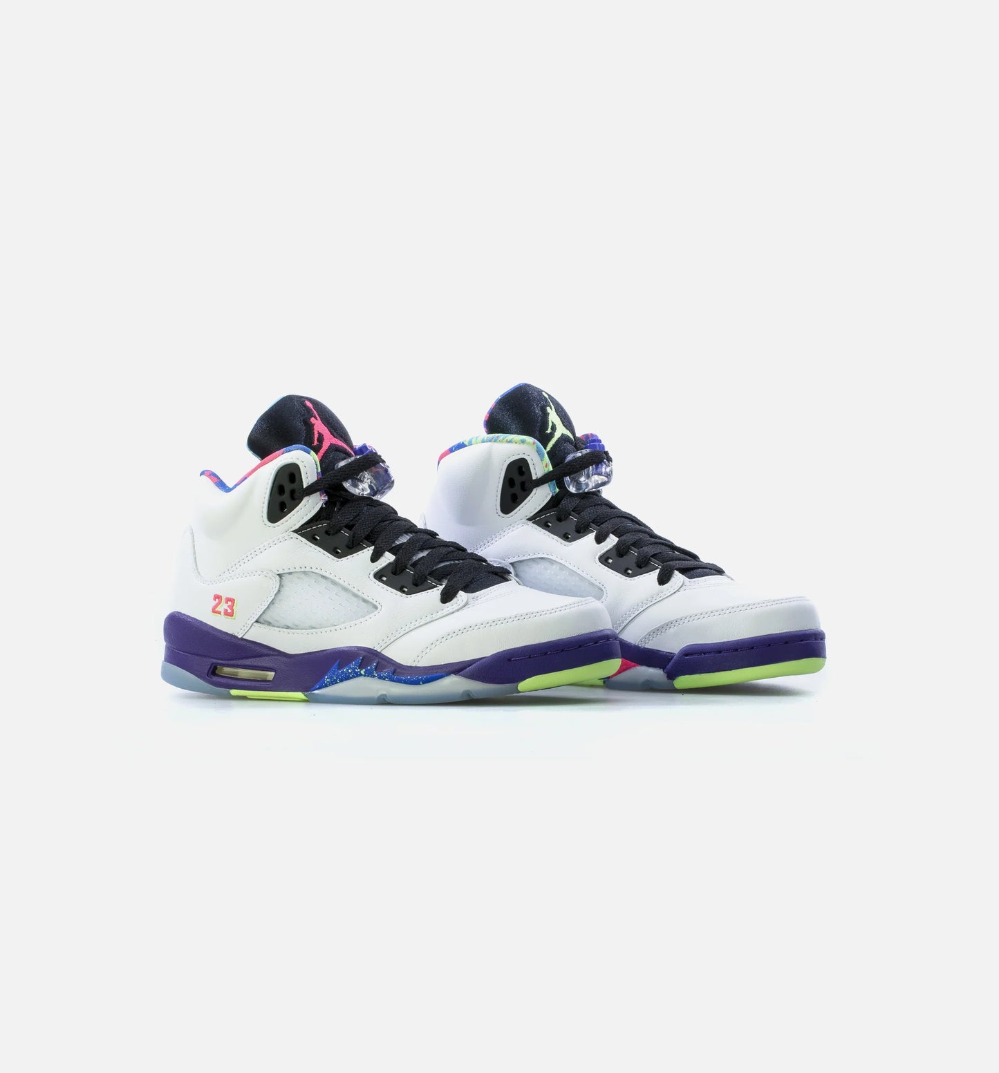 Air Jordan 5 Retro Bel Air Grade School Lifestyle Shoe Whtie Purple