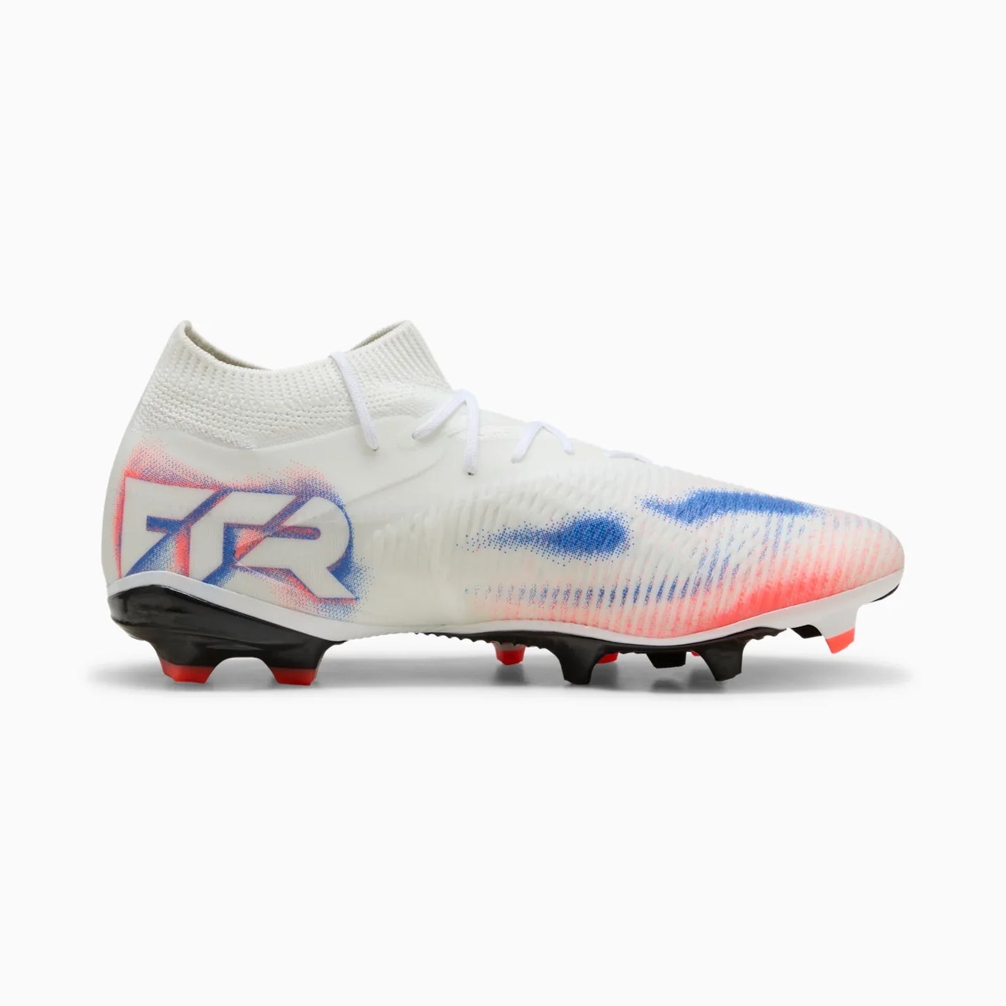 PUMA Future 8 Match FG AG Firm Multi Ground Soccer Cleats White Black Glowing Red
