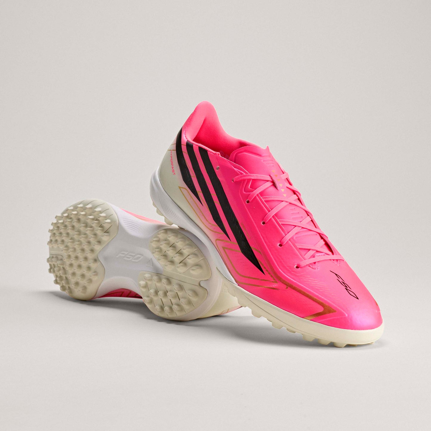 adidas F50 Hyperfast League Turf Mens Soccer Cleats Turquesa Black Gold