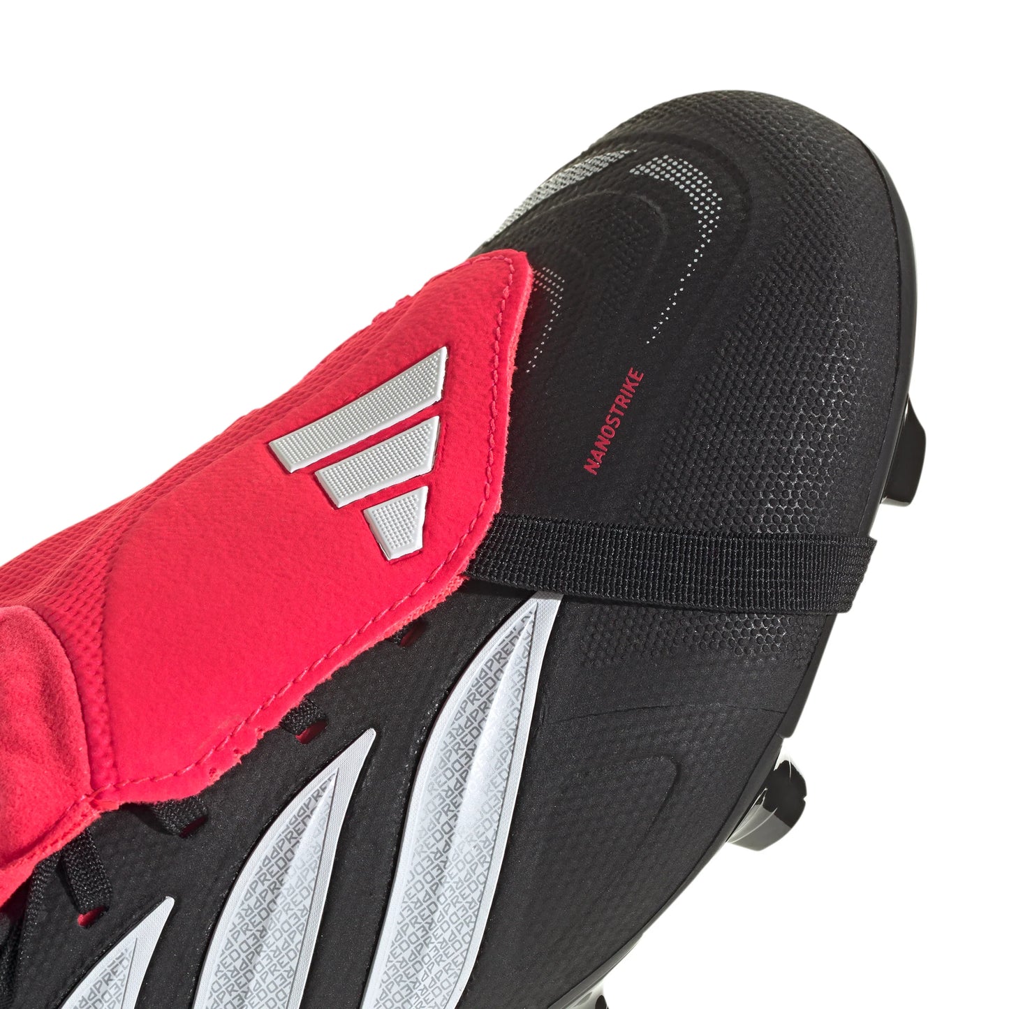 adidas Predator League Fold Over Tongue FG Firm Ground Mens Soccer Cleats Black White