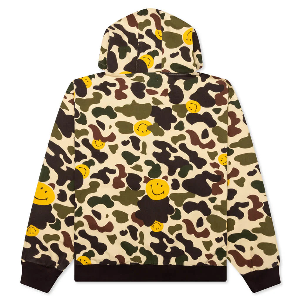 Smiley Camo Zip Jacket Woodland