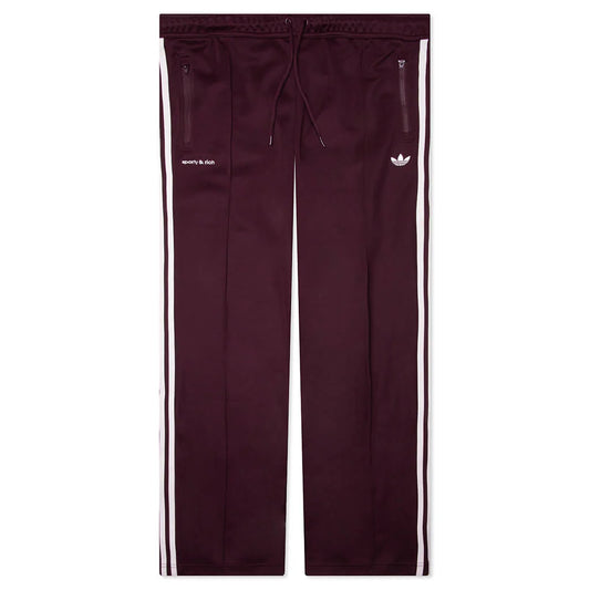 Adidas x Sporty Rich Track Pant Maroon