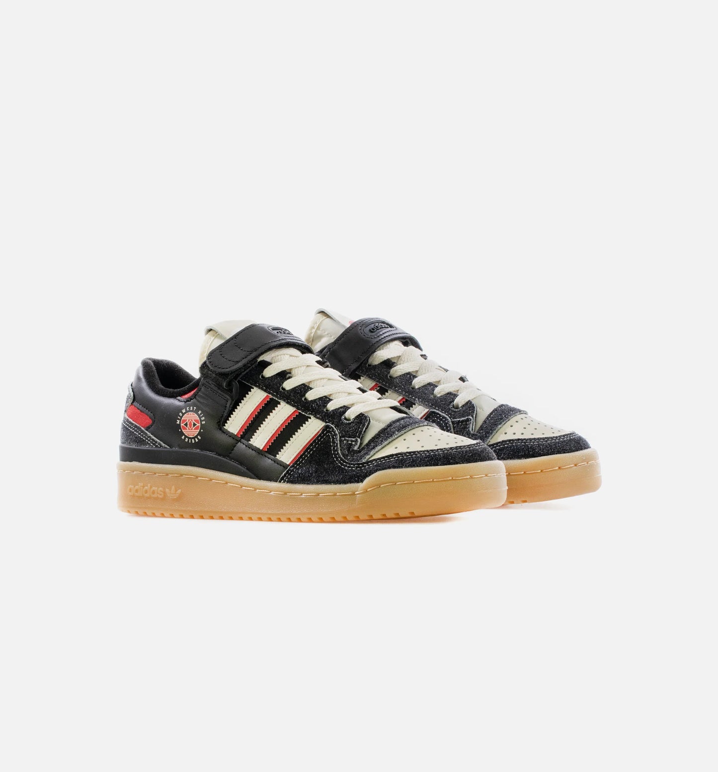 Midwest Kids Forum Lo 84 Mens Lifestyle Shoe Black White Red