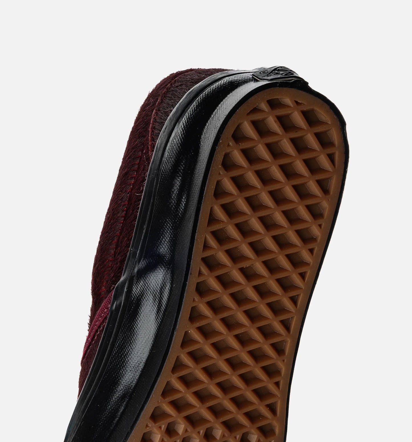 LX Classic Slip On 98 Pony Hair Mens Lifstyle Shoe Burgundy Black