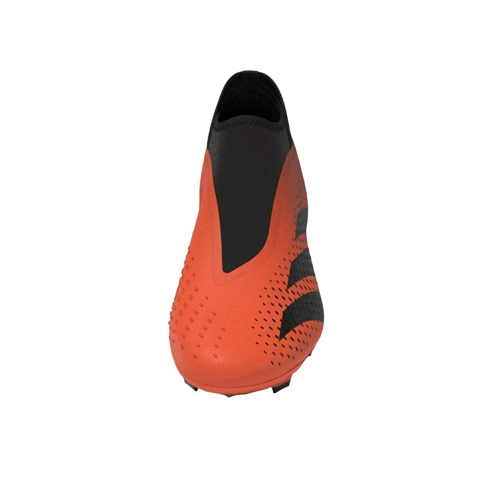adidas Predator Accuracy3 Laceless FG Firm Ground Soccer Cleats Solar Orange Black Black