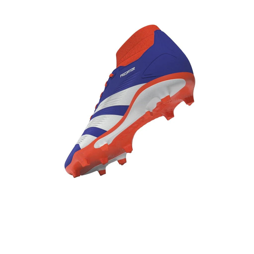 adidas Predator League Sock FG Firm Ground Soccer Cleats Lucid Blue White Solar Red