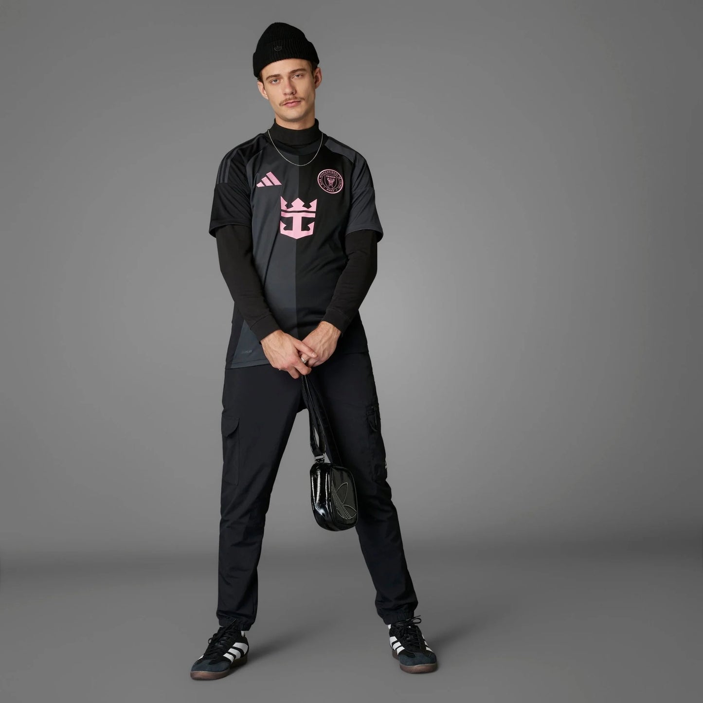 adidas Mens Inter Miami CF Away Jersey 25 26 Black