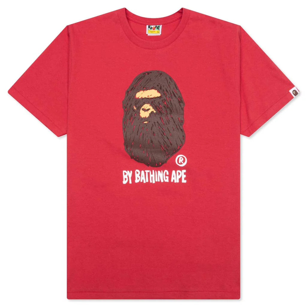Hand Draw By Bathing Ape Tee Red