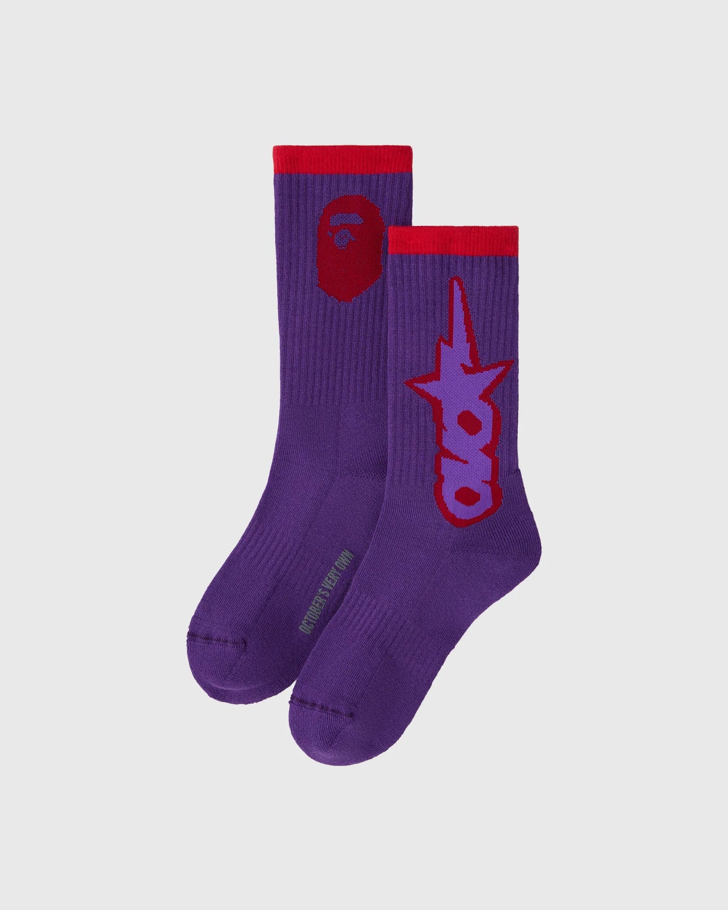 BAPE OVO Sta Athletic Sock Purple