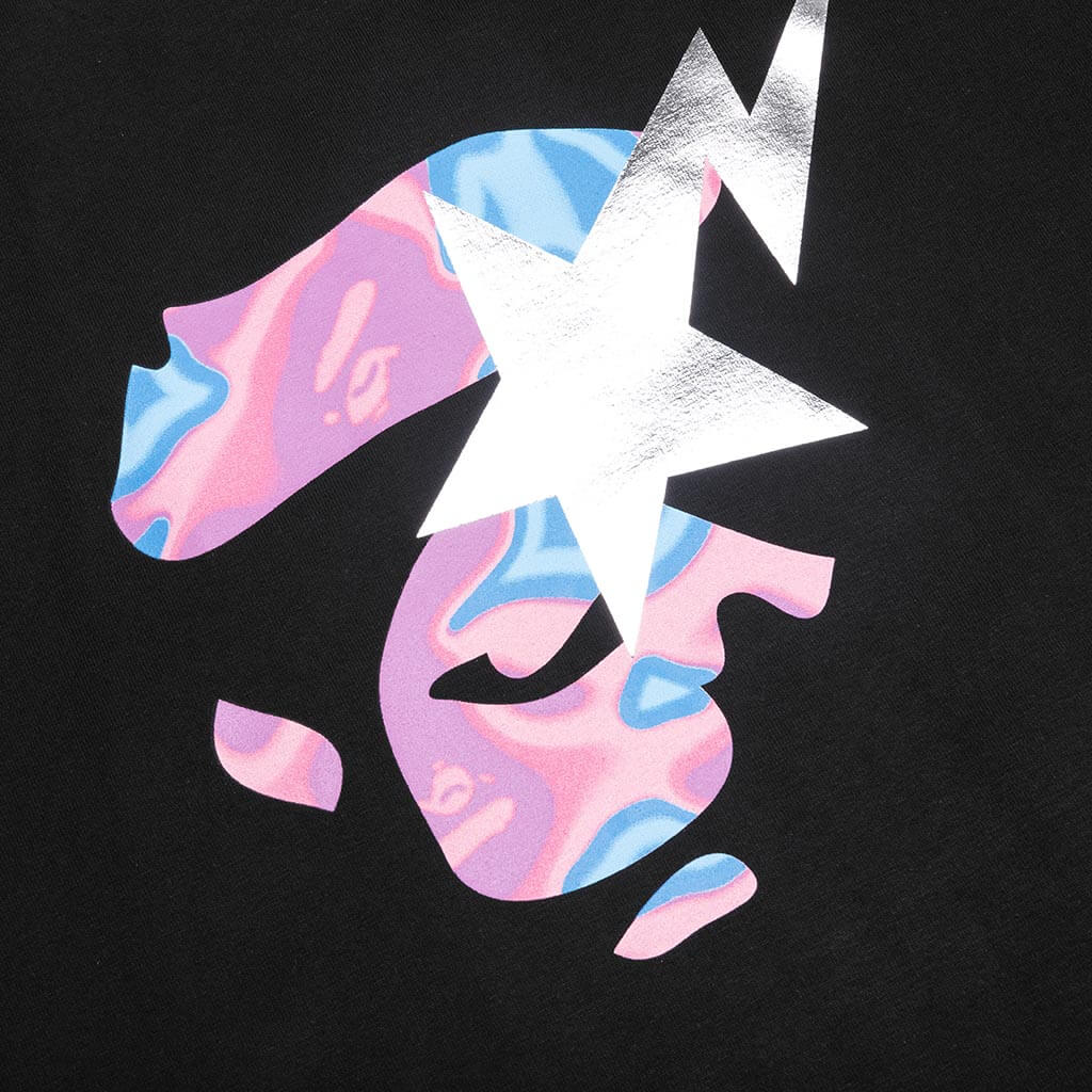 Liquid Camo Ape Face Sta Tee Black Pink