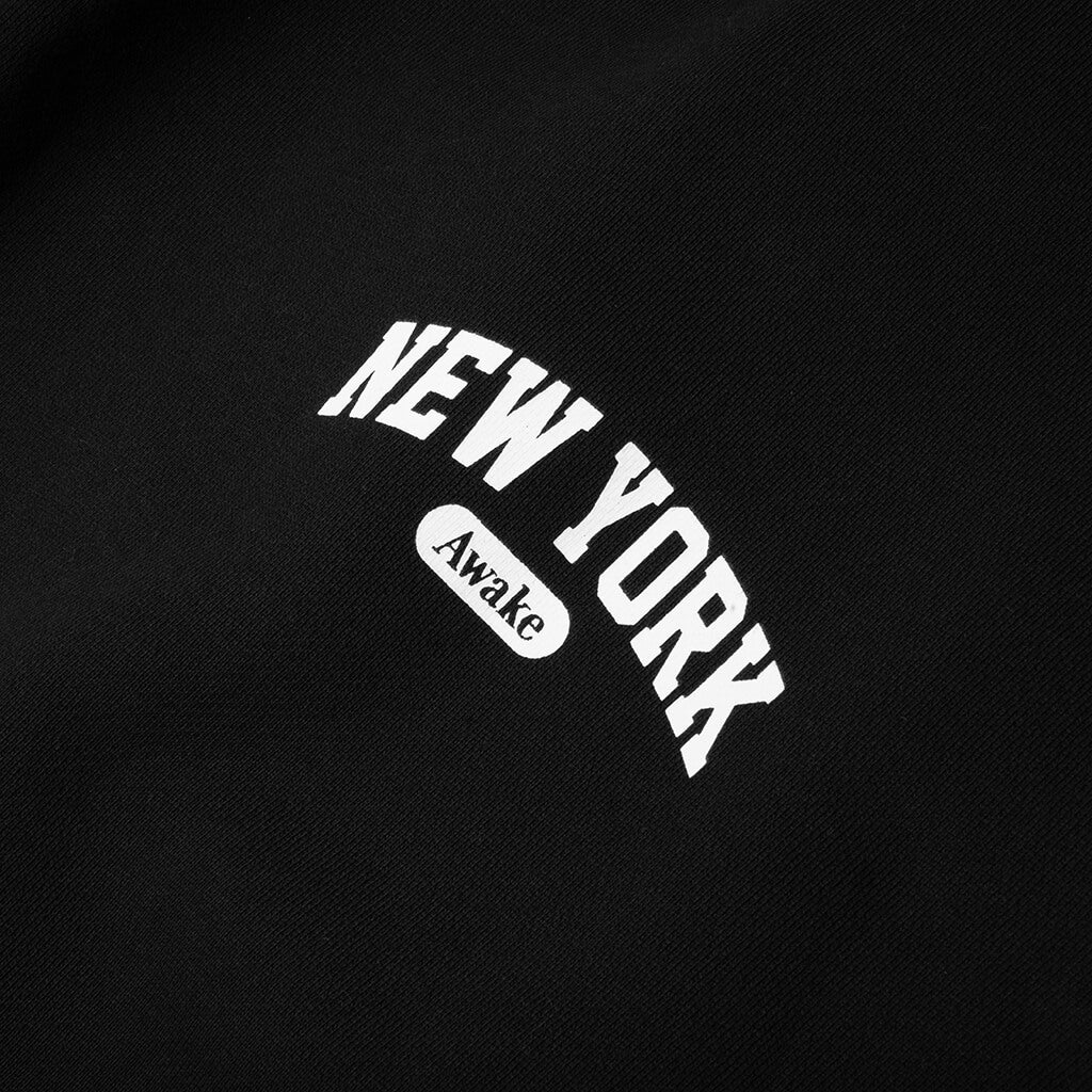 New York Arch Open Hem Sweatpants Black