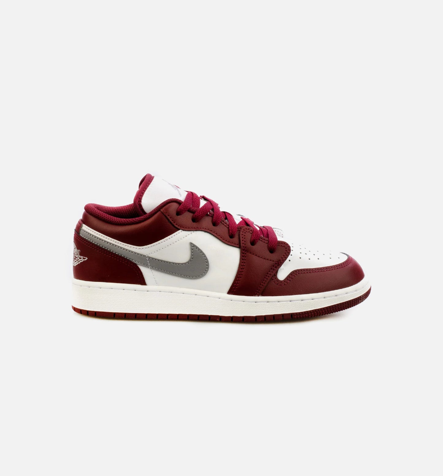 Air Jordan 1 Low Cherrywood Red Cement Grey Grade School Lifestyle Shoe Cherrywood Red Cement Grey