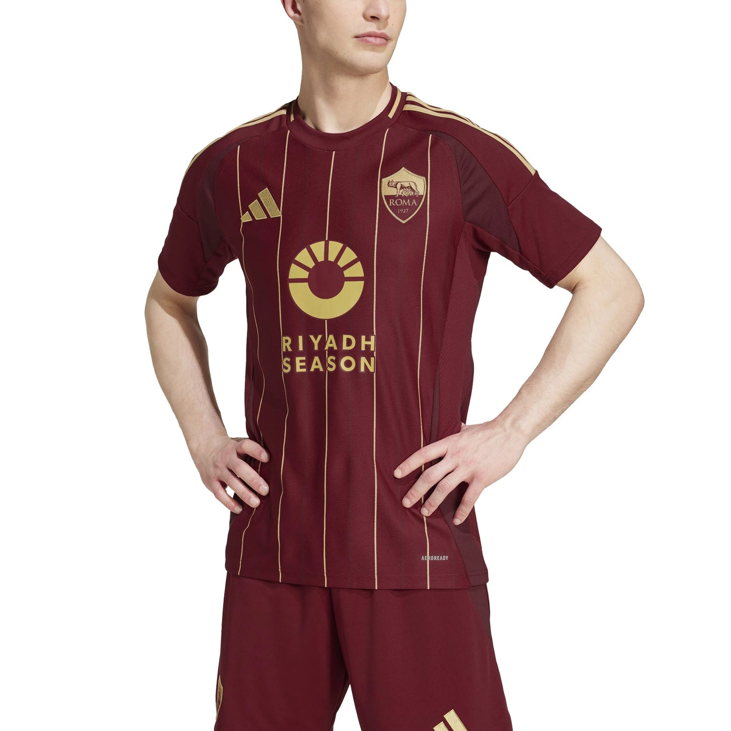 adidas Mens AS Roma Home Jersey 24 25