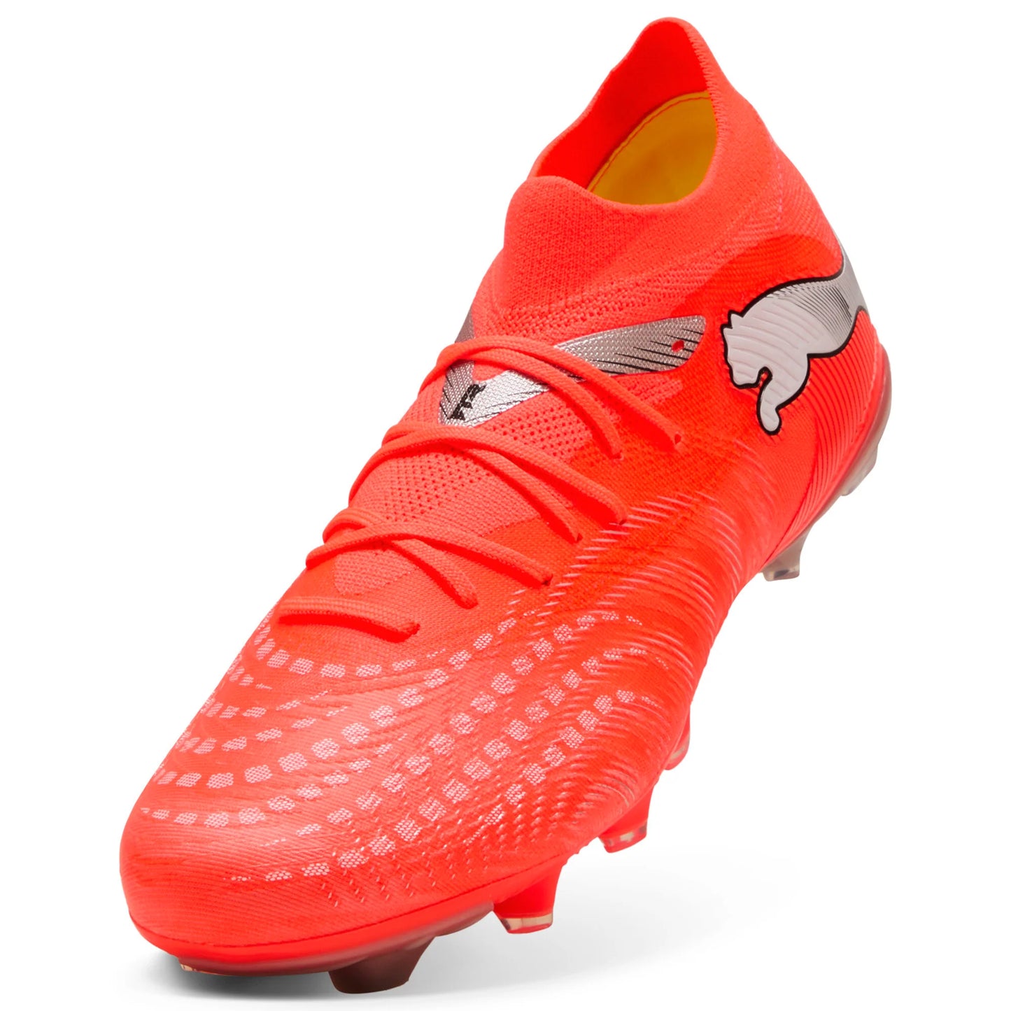 PUMA Future 9 Match FG AG Firm Multi Ground Mens Soccer Cleats Red White Black