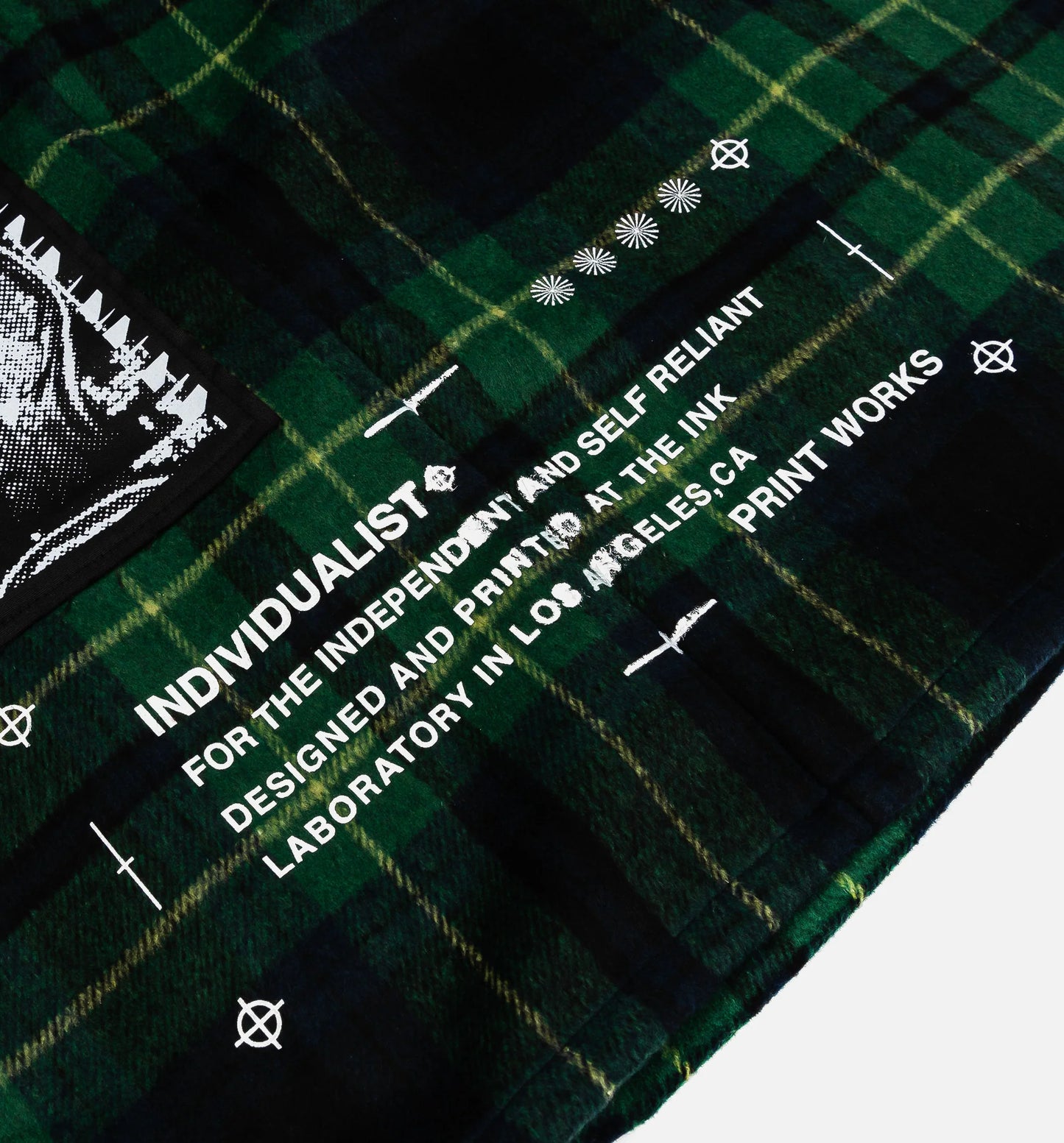 All Eyes Flannel Mens Shirt Green