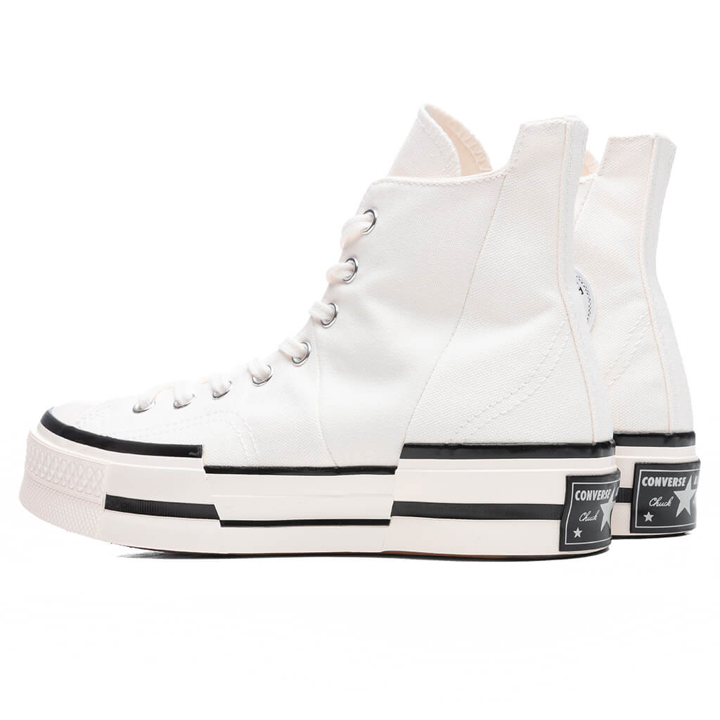 Chuck 70 Hi Plus Egret Black Egret