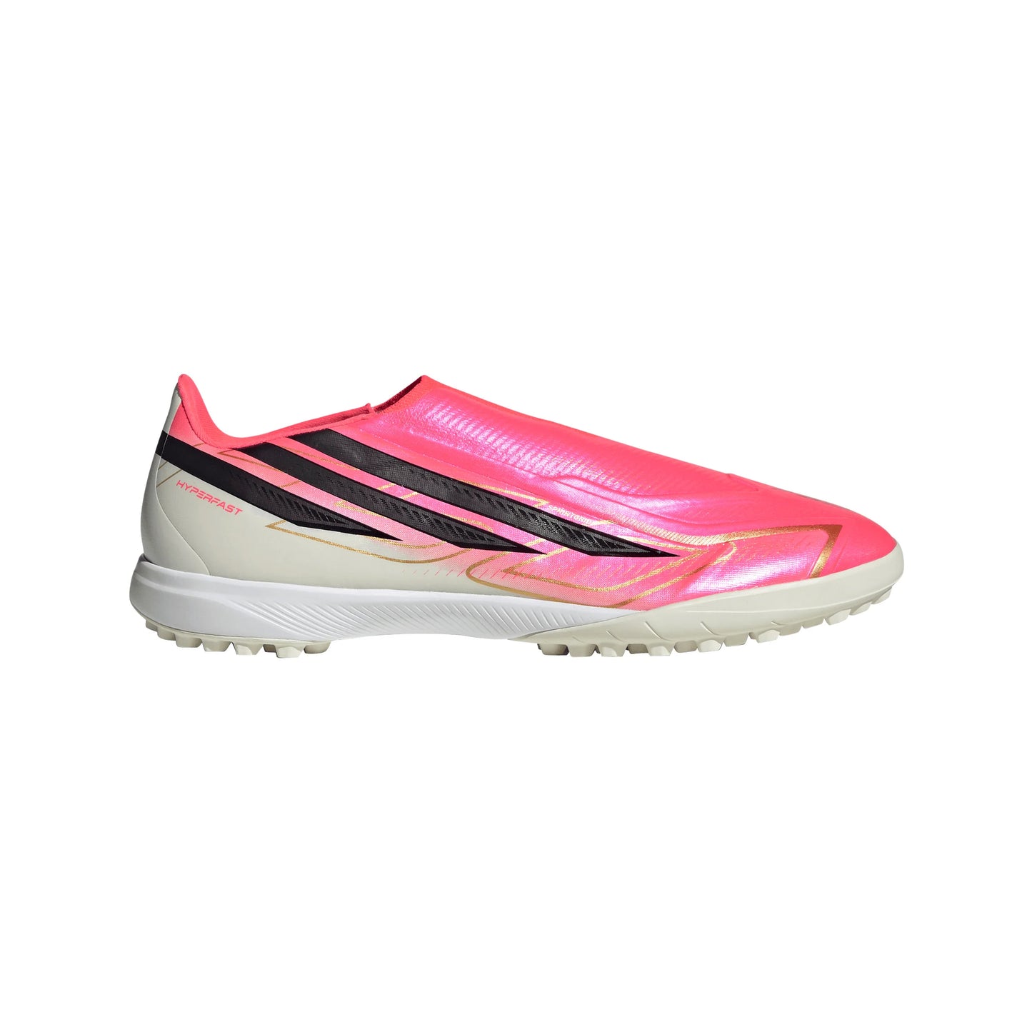 adidas F50 Hyperfast League Laceless Turf Mens Soccer Cleats Turquesa Black Gold