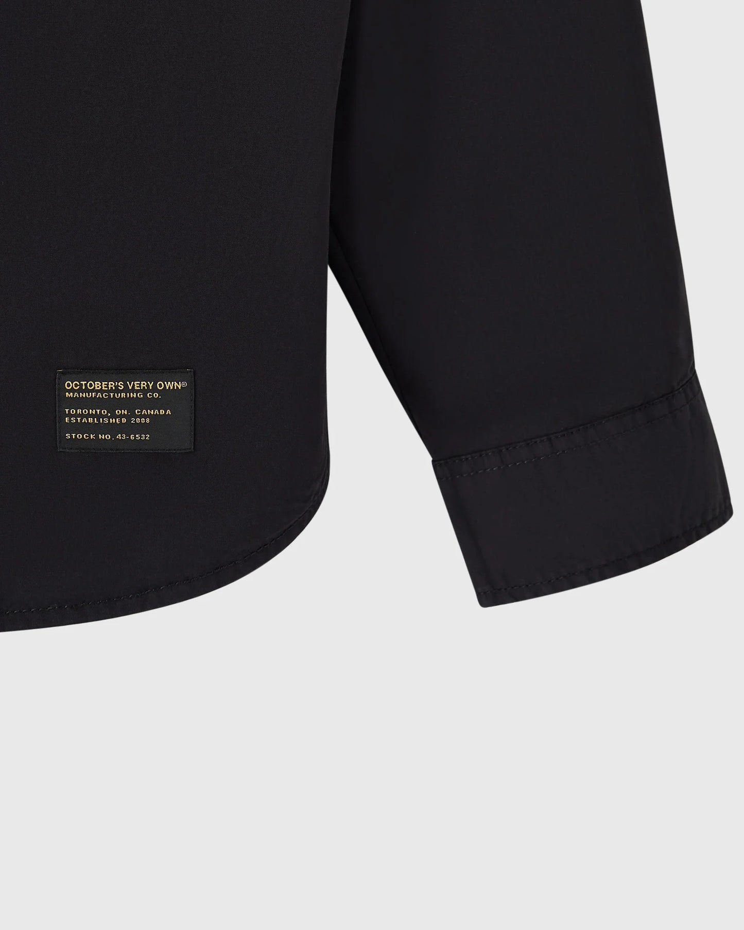 Hooded Button Up Shirt Black
