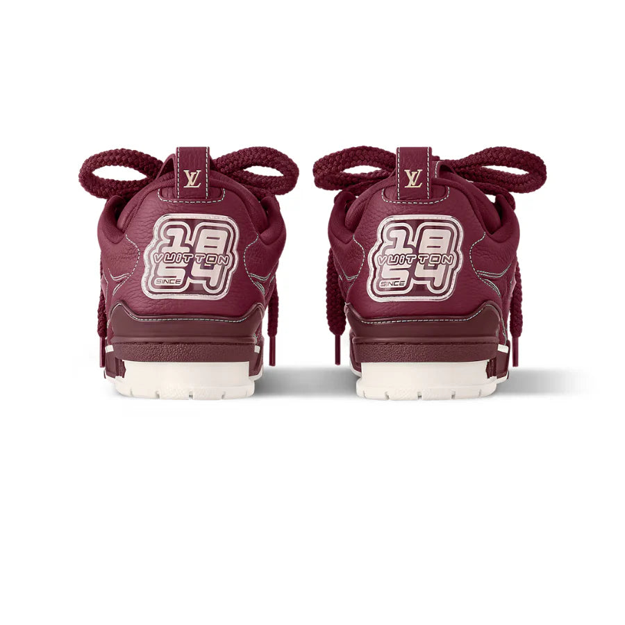 Louis Vuitton LV Skate Sneaker Burgundy Monogram Flower