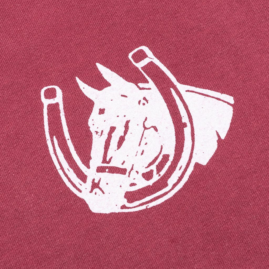 Valley Riders Tee Burgundy