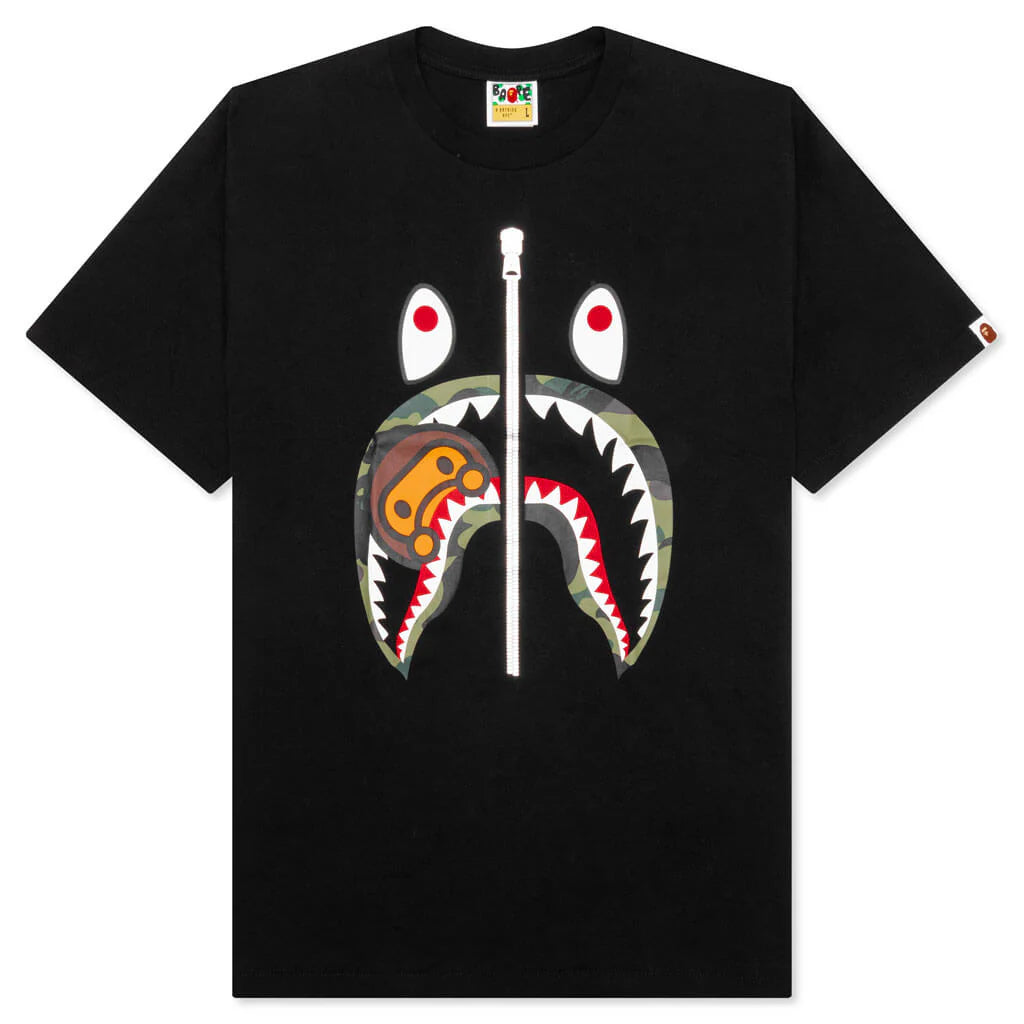 1st Camo Milo Shark Tee Black Green