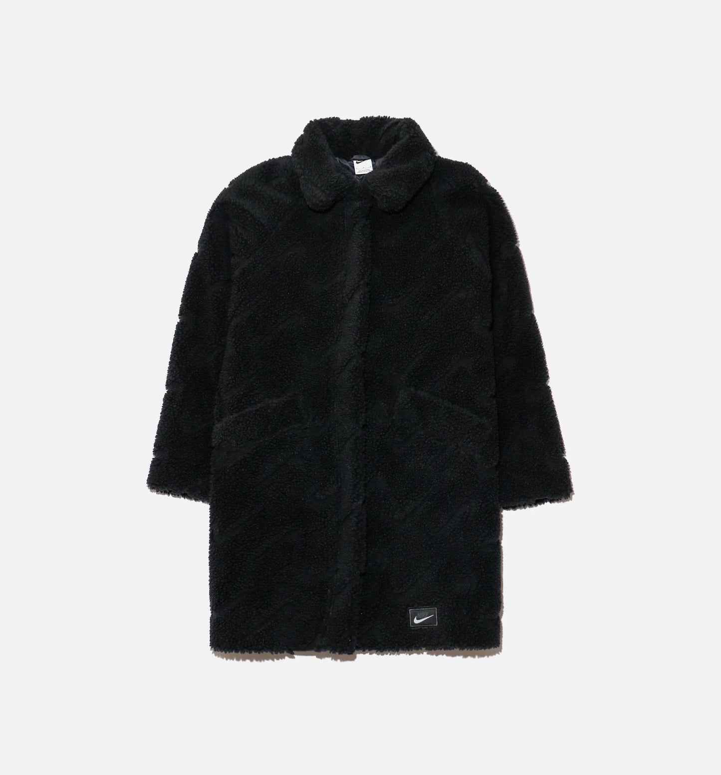 NSW Icon Clash Sherpa Long Jacket Womens Jacket Black