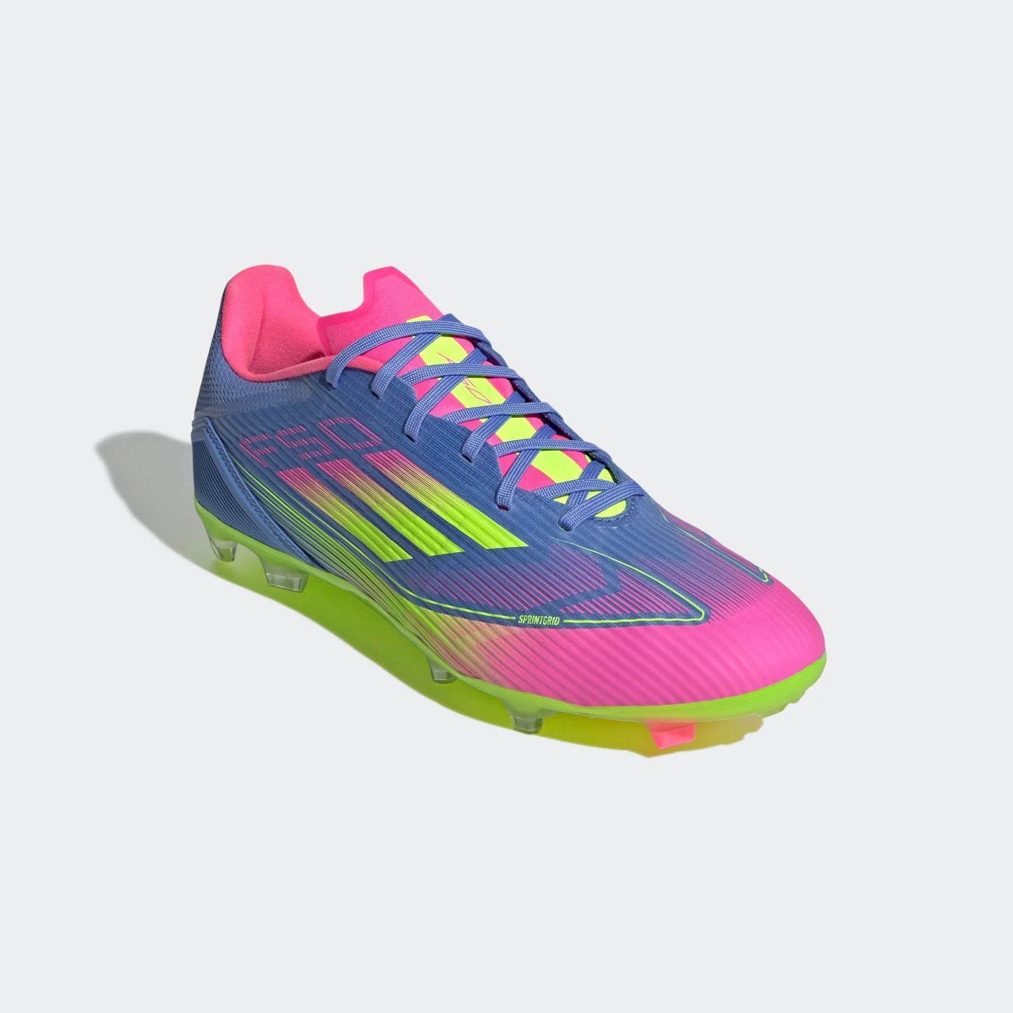 adidas F50 League Firm Multi Ground Boots Blue Fusion Lucid Lemon Lucid Pink