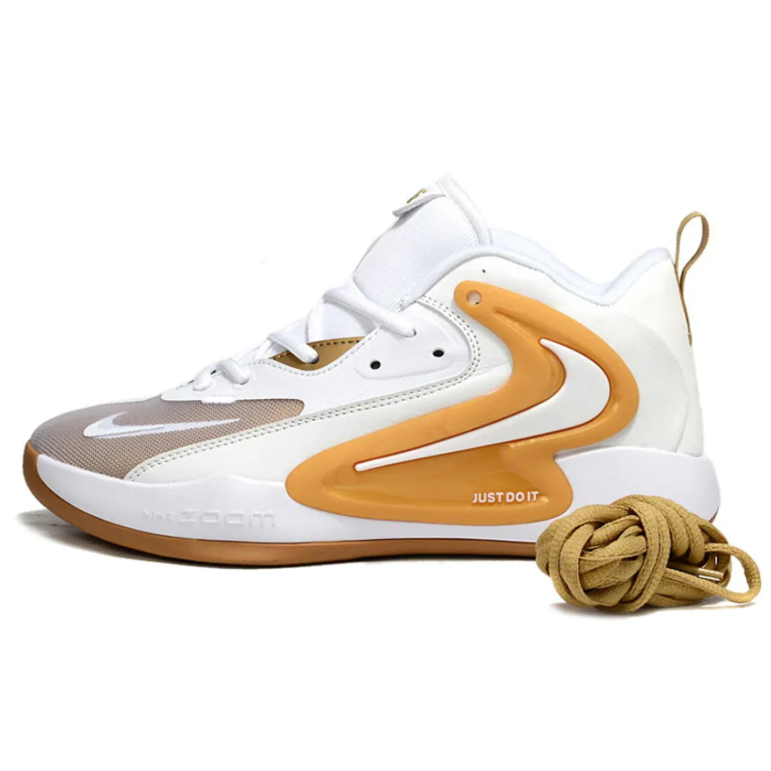 Tênis Nike React HyperSet 2 Vôlei Branco Amarelo