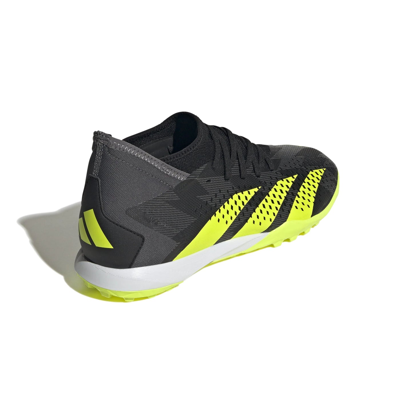 adidas Predator Accuracy Injection3 TF Turf Soccer Cleats Black Solar Yellow Grey Five