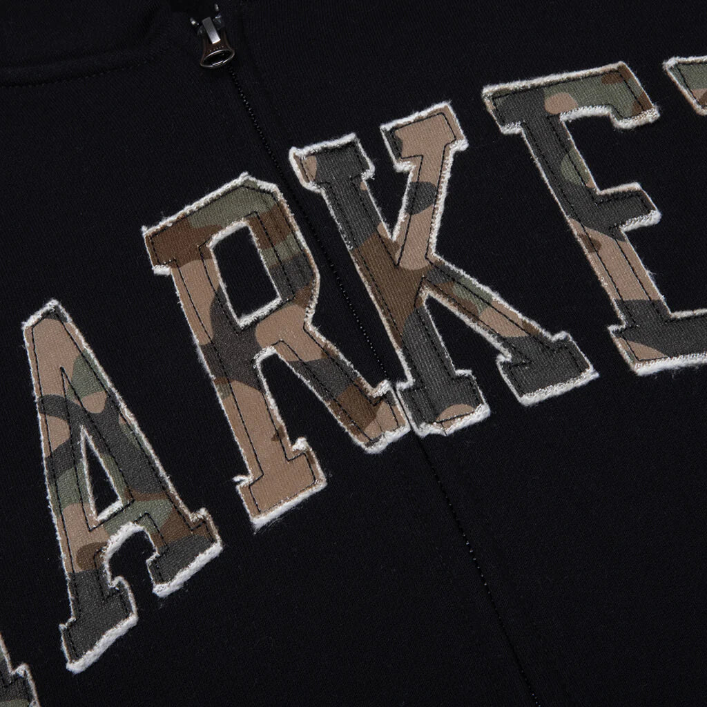 Camo Hoodie Pirate Black