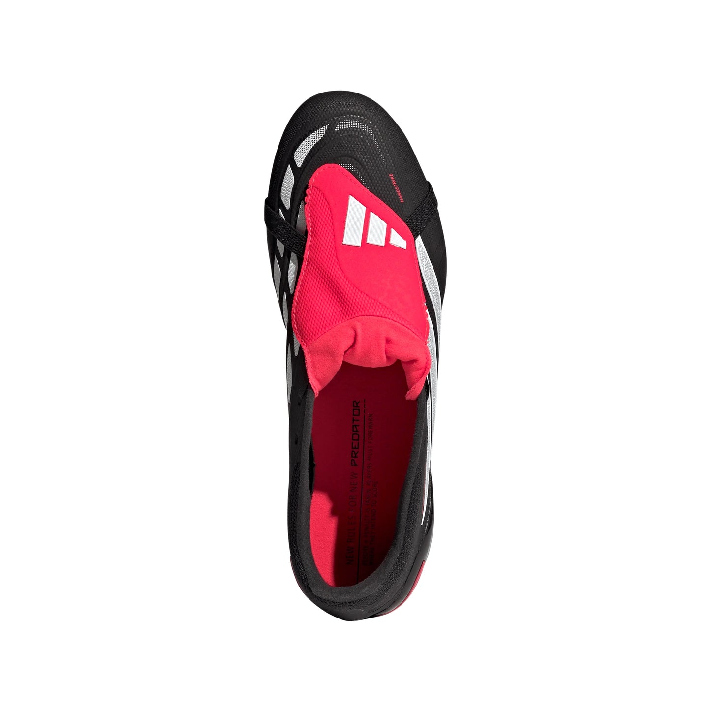 adidas Predator League Fold Over Tongue FG Firm Ground Mens Soccer Cleats Black White