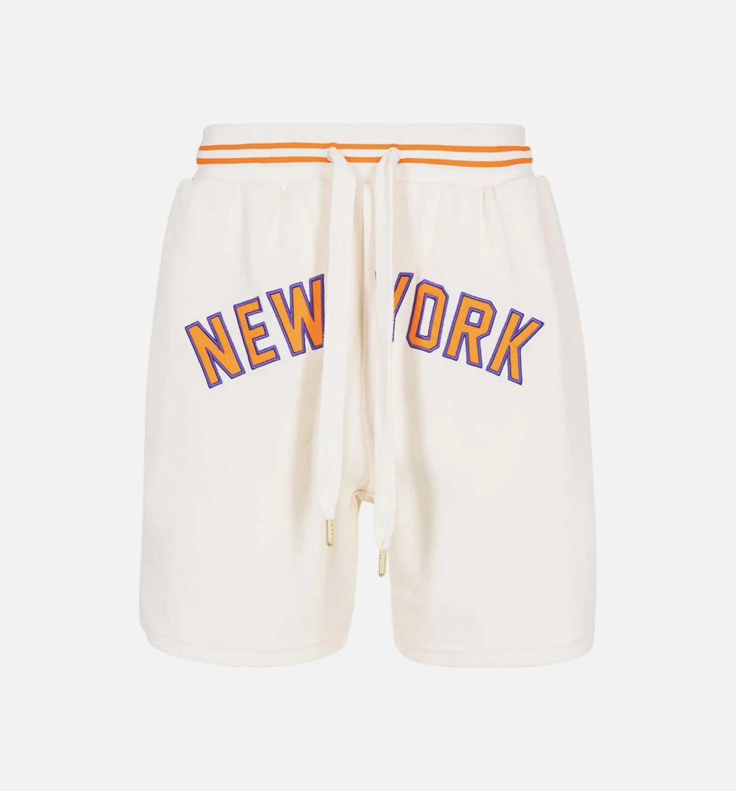 Rhuigi BBall Mens Shorts White Orange