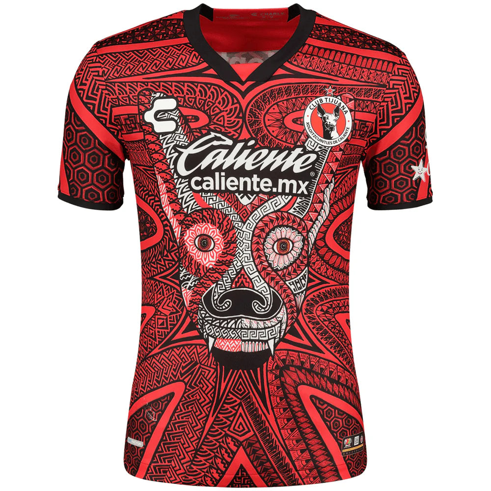 Charly Xolos Third Jersey 22 Red Black