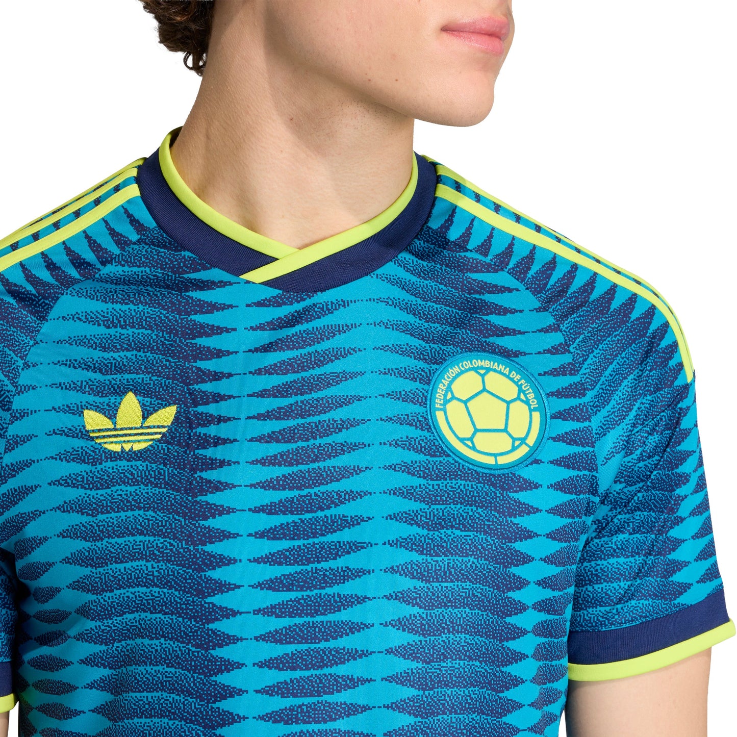 adidas Colombia Away Mens Soccer Jersey 2026 Navy Mistery Petrol