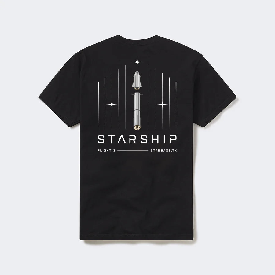 Unisex Starship Flight 3 T Shirt