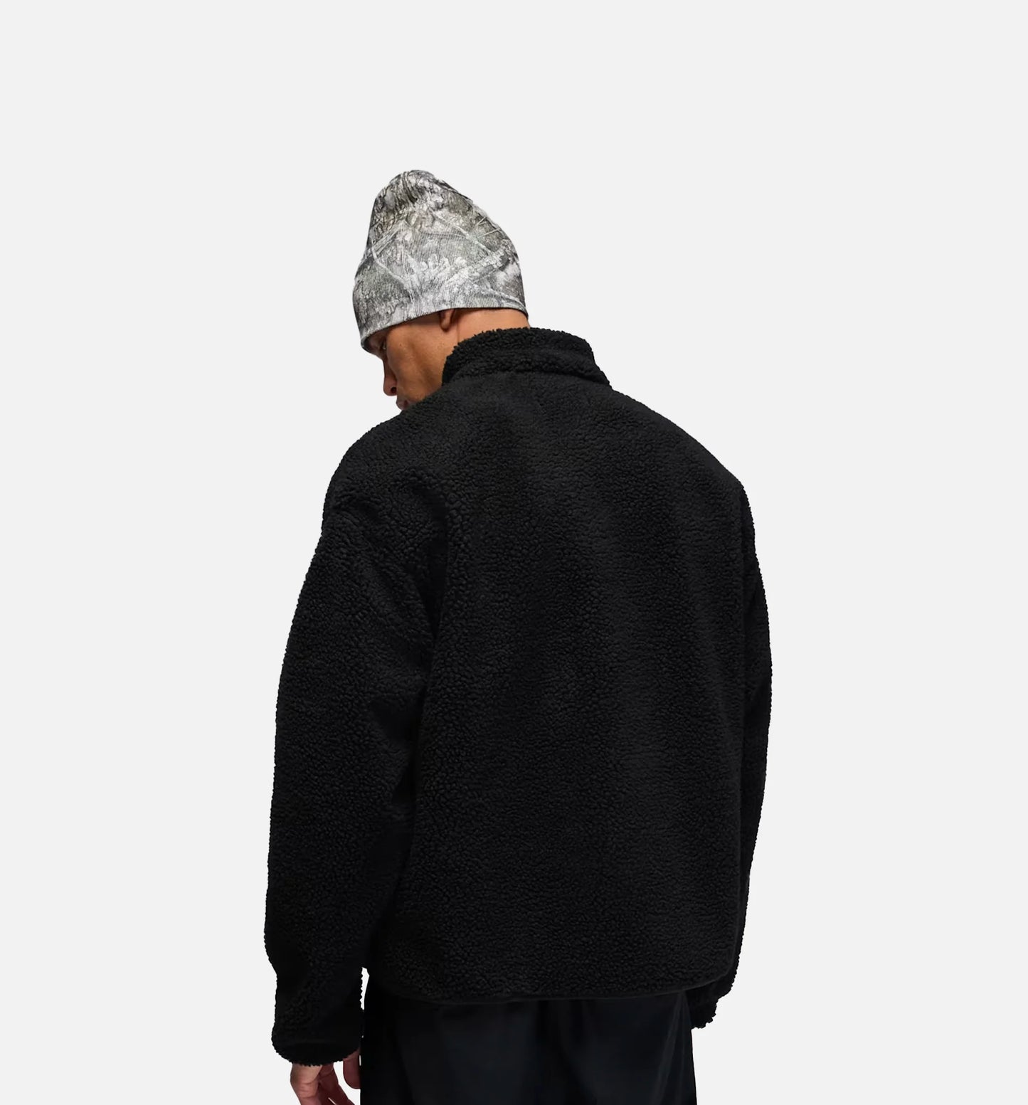 Flight Mountainside Faux Fur Mens Jacket Black White