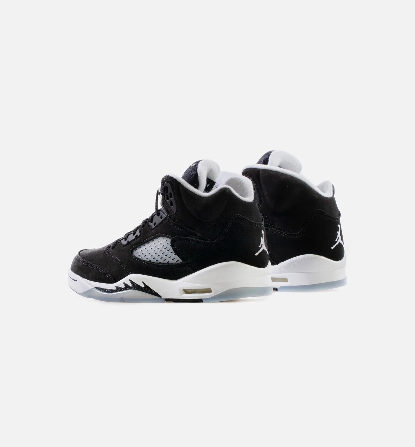 Air Jordan 5 Retro Moonlight Grade School Lifestyle Shoe Black White Cool Grey Free Shipping