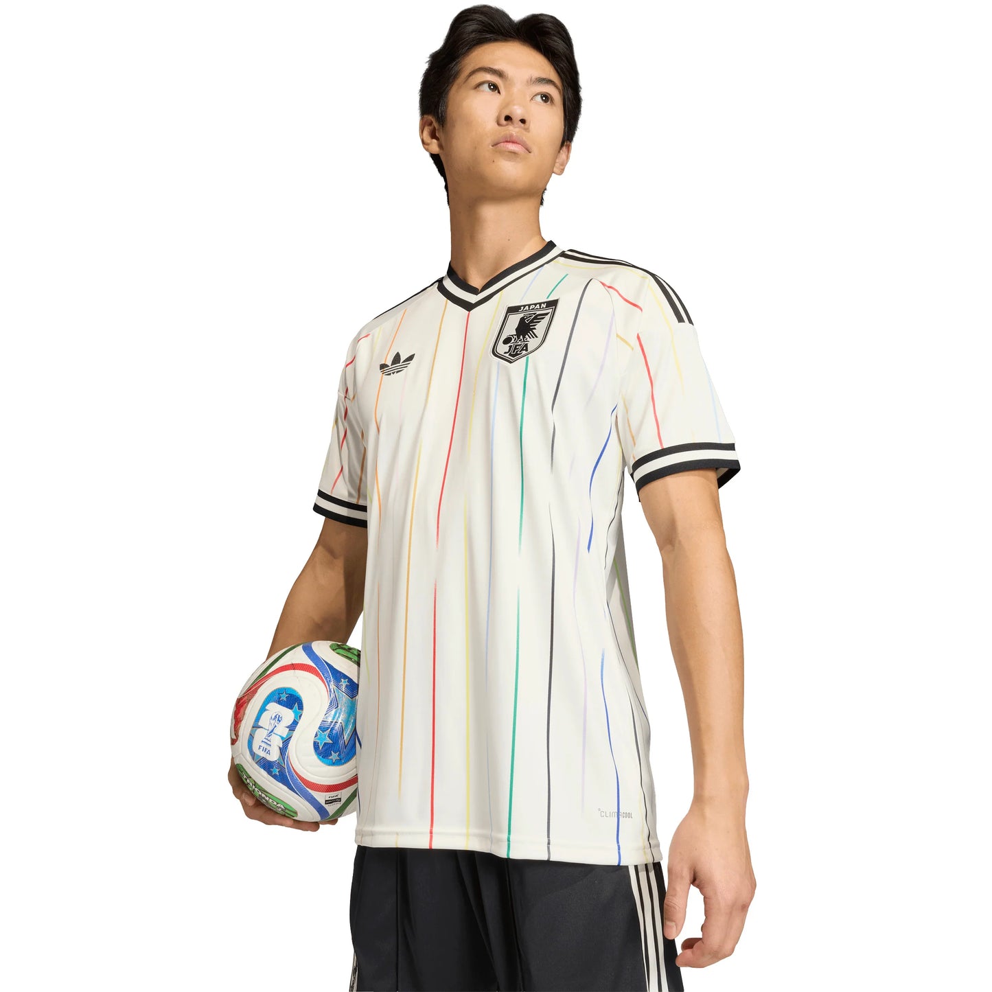 adidas Japan Away Mens Soccer Jersey 2026 White Black