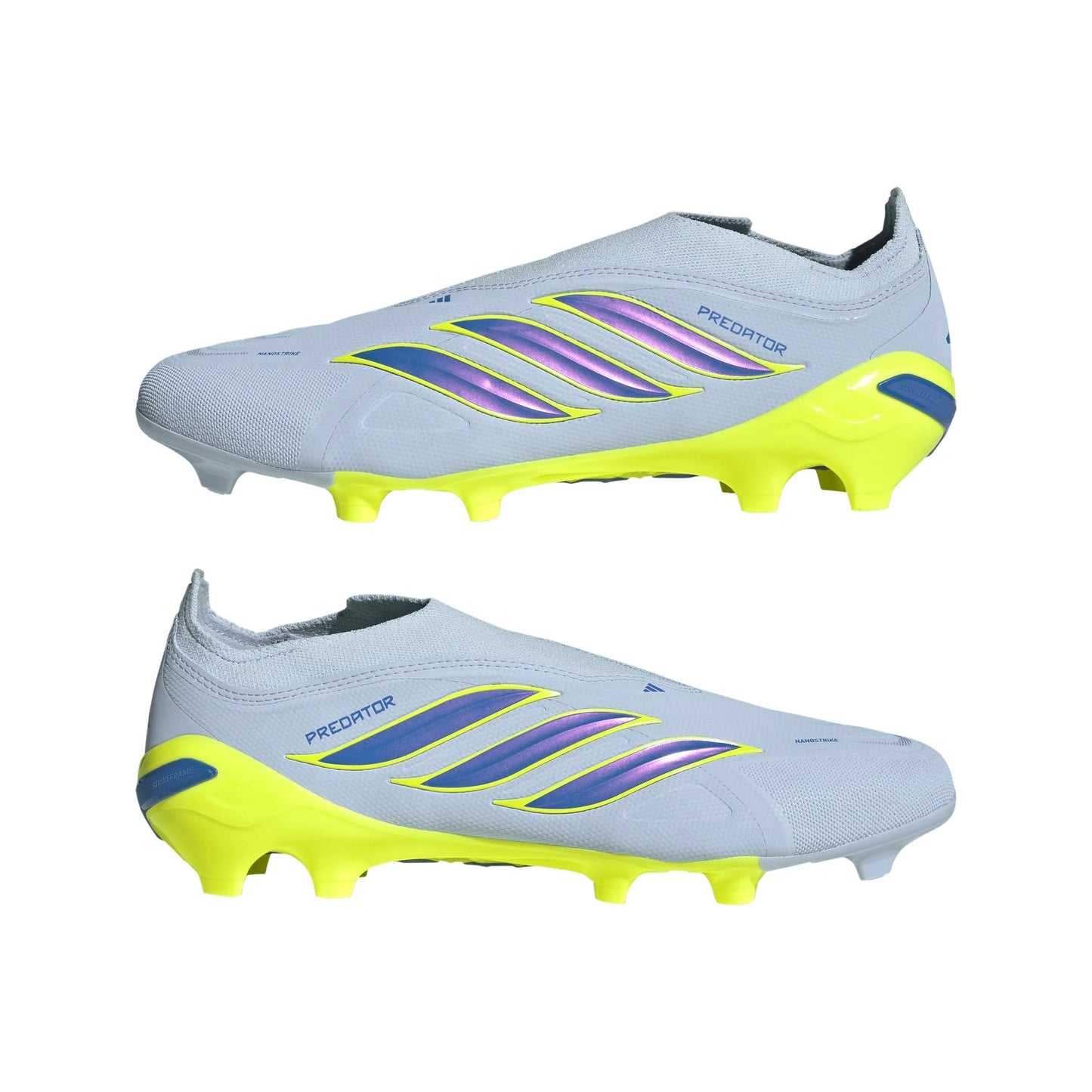 adidas Predator League Laceless FG Firm Ground Mens Soccer Cleats Sky Blue Yellow