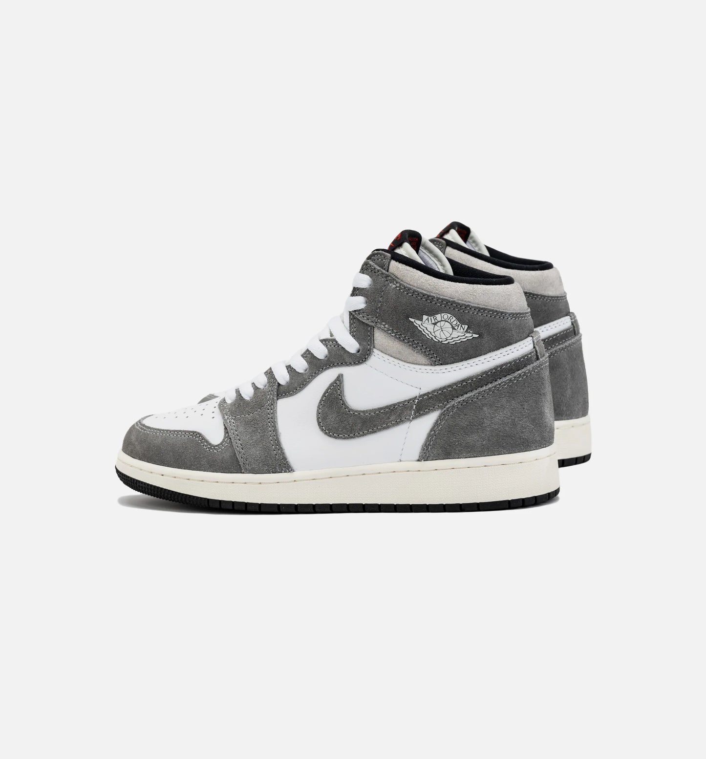Air Jordan 1 Retro High OG Washed Heritage Grade School Lifestyle Shoe Grey White Free Shipping