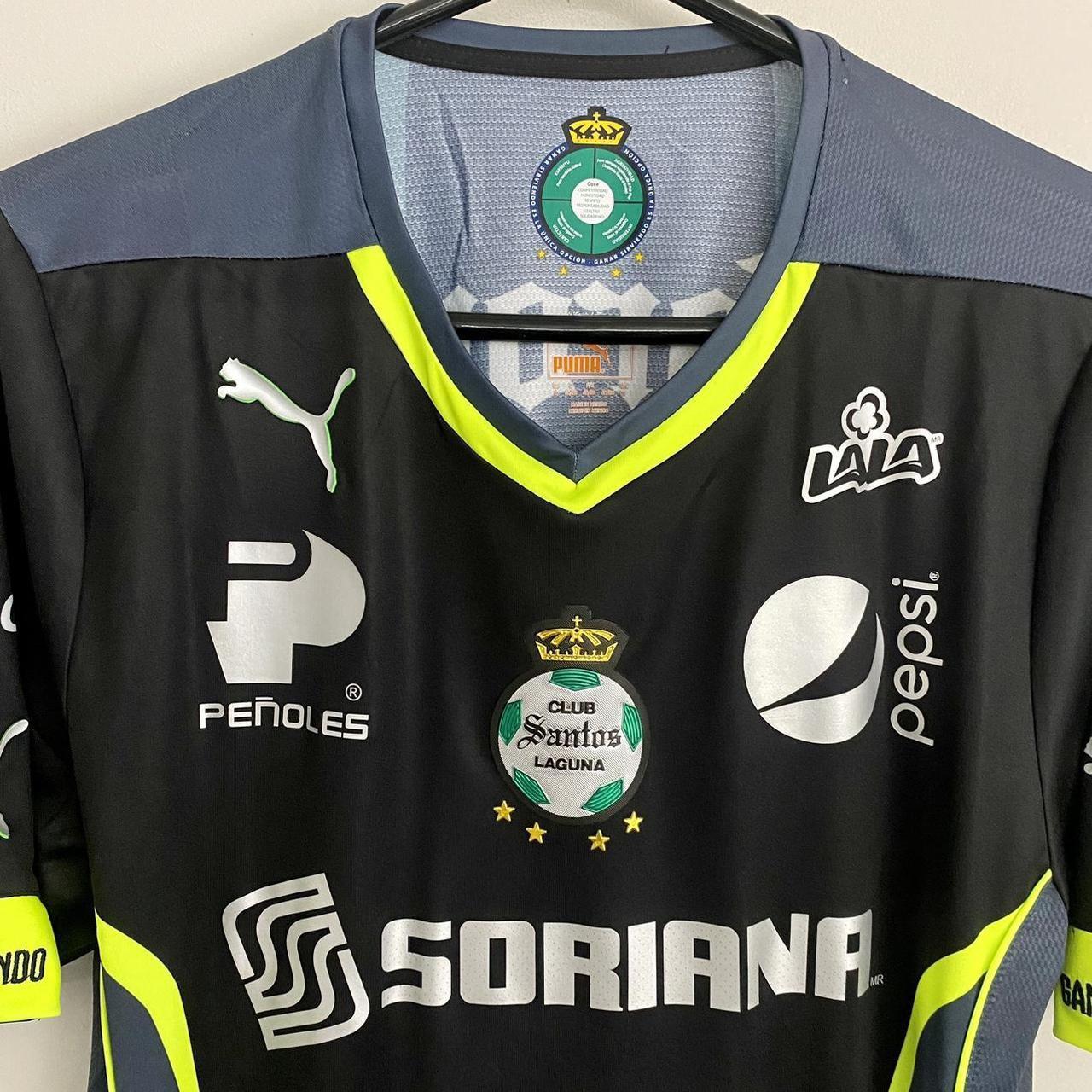 PUMA Santos Away Jersey 2014 Black Green
